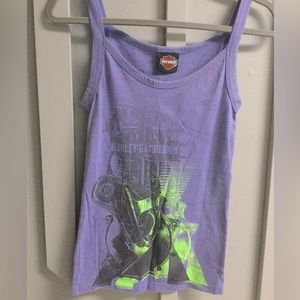 Harley Davidson lavender tank